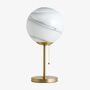 Fauna Marbled Glass Globe Table Lamp, thumbnail 2 of 5