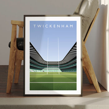 Twickenham Stadium England Rugby Poster, 3 of 7