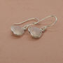 Teardrop Earrings With Moonstone In Sterling Silver, thumbnail 2 of 4