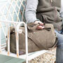 Personalised Waxed Holdall With Shoulder Strap, thumbnail 3 of 4