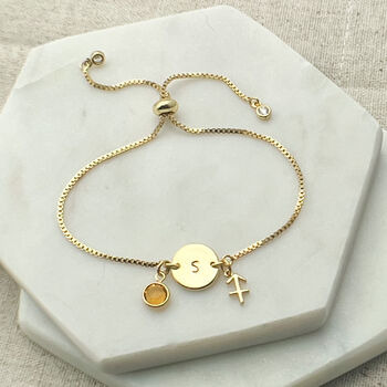 Gold Plated Sagittarius Zodiac Bracelet, 4 of 8