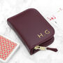 Personalised Embossed Leather Playing Card Case, thumbnail 3 of 4