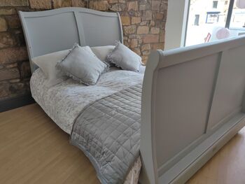 Handcrafted Scandinavian Sleigh Cot Bed Half Price, 4 of 7