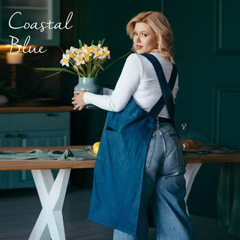 Pinafore Apron | Linen Apron For Artists, 7 of 12