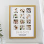 Personalised Special Date Oak Multi Photo Frame Wedding Gift, thumbnail 1 of 5
