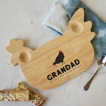 Personalised Chicken Egg Board, Early Bird, 2 of 4