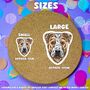 Personalised Pittie Portrait Waterproof Stickers, Dog Owner Gift, thumbnail 7 of 10