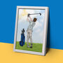 Personalised Custom Golfer Print, thumbnail 4 of 10