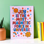 Joy Is Magnetic Colourful A5 Positivity Print, thumbnail 1 of 2