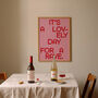 Day For A Rave Print | Typographic Poster | Wall Art | Aesthetic | Y2 K | Trendy | Club | Raving | Music |, thumbnail 2 of 9