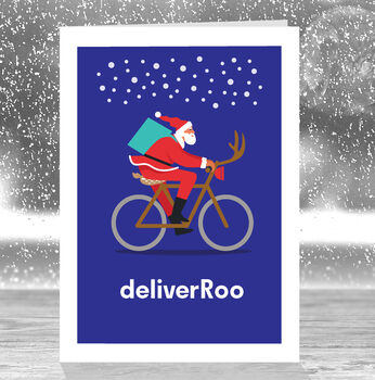 Funny Bike Lovers Christmas Card, Deliver Roo, 10 of 10