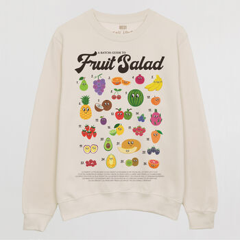 Fruit Salad Guide Men's Graphic Sweatshirt, 3 of 3