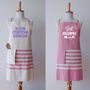 Personalised Cotton Kitchen Apron, Sustainable Gift, thumbnail 5 of 11