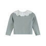 Esme Soft Green Collar Cardigan, thumbnail 2 of 7