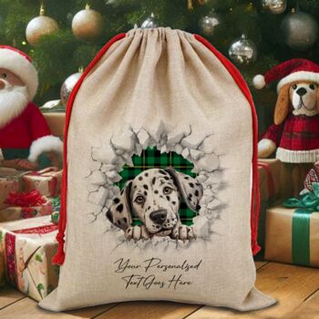 Personalised Christmas Dalmatian Break Through, 6 of 11