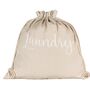 Personalised Cotton Drawstring Washing Bag, thumbnail 2 of 4