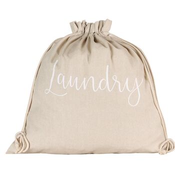 Personalised Cotton Drawstring Washing Bag, 2 of 4