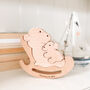 Personalised Wooden Mum And Child Bear Sculpture, thumbnail 1 of 4