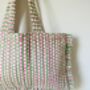 Quilted Boho Tote Bag, thumbnail 2 of 4
