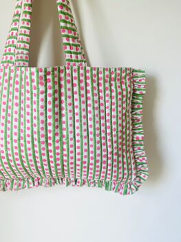 Quilted Boho Tote Bag, 2 of 4