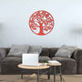 Modern Round Tree Wooden Wall Art For Home Walls, thumbnail 9 of 12