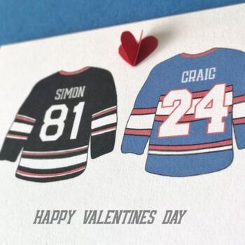 Heated Rivalry Style Personalised Valentine Card, 7 of 7