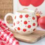 Apple Print Rounded Mug, thumbnail 1 of 2