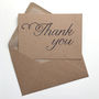 Set Of 12 Thank You Script Postcard Note Cards, thumbnail 6 of 9