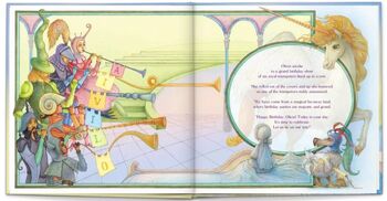 Personalised Children's Book, Royal Birthday Unicorn, 3 of 9