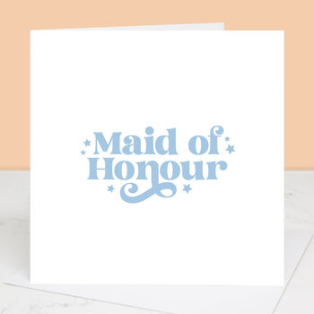 Wedding Card For Maid, Man Or Matron Of Honour, 7 of 8