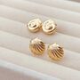 Shell Stud Earrings, thumbnail 2 of 6