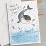 'Have A Whale Of A Time!' Good Luck Card, thumbnail 2 of 3