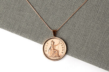 1936 90th Birthday Half Penny Coin Pendant Gift, 3 of 5