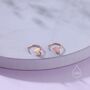 Sterling Silver Tiny Skinny Heart Huggie Hoop Earrings, thumbnail 10 of 12