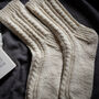Cable Socks Knitting Kit, thumbnail 8 of 10