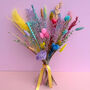 Rainbow Dried Flower Arrangement With Pampas, thumbnail 3 of 6