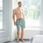 Men's 'Moss' Herringbone Brushed Cotton Sleep Shorts, thumbnail 3 of 4