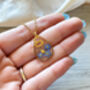 Forget Me Nots Teardrop Inital Necklace, thumbnail 5 of 7