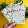 Pink Floral Garden Party Invitiation Set, thumbnail 1 of 5