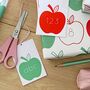 Apple Letters And Numbers Wrapping Paper Set, thumbnail 2 of 10