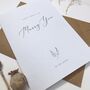Can't Wait To Marry You Couples Wedding Card, thumbnail 4 of 4