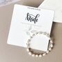 Bride Wedding Freshwater Pearl And 14 Carat Gold Bracelet, thumbnail 2 of 3