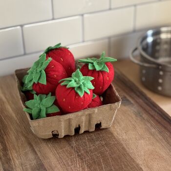 Pretend Play Felt Strawberries, 2 of 8