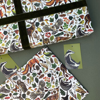 Woodland Animals Wrapping Paper, 3 of 8