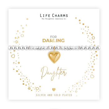 Christmas Heart Charm Bracelet Daughter Gift, 3 of 3