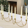 Luxury Gold Wave Candle Holder Centrepiece, thumbnail 1 of 5