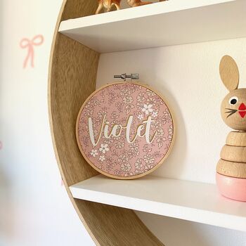 Liberty London Personalised Embroidery Hoop, 2 of 6