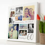 Personalised 60th Birthday Square Photo Collage, thumbnail 3 of 11