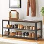 Two Tier Industrial Style Shoe Bench, thumbnail 1 of 6