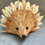 Set Three Handmade Hedgehog Ornaments Coconut, thumbnail 10 of 12